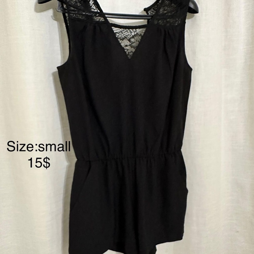 Chic Black Lace Romper